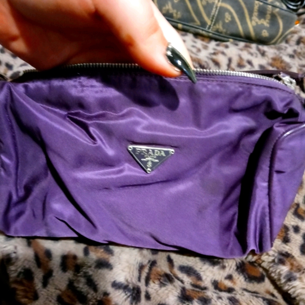 Authentic prada clutch w/strap